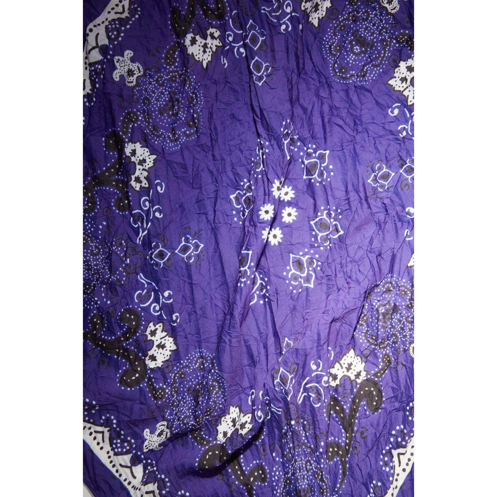 Acne Studios PAISLEY SCARF Blue/white - Picture 4 of 4